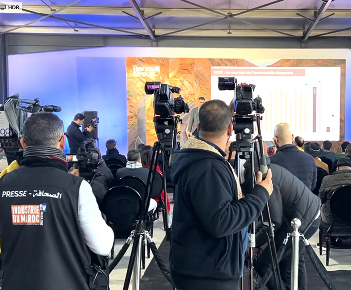 Intervention pendant la conférence Renault Maroc