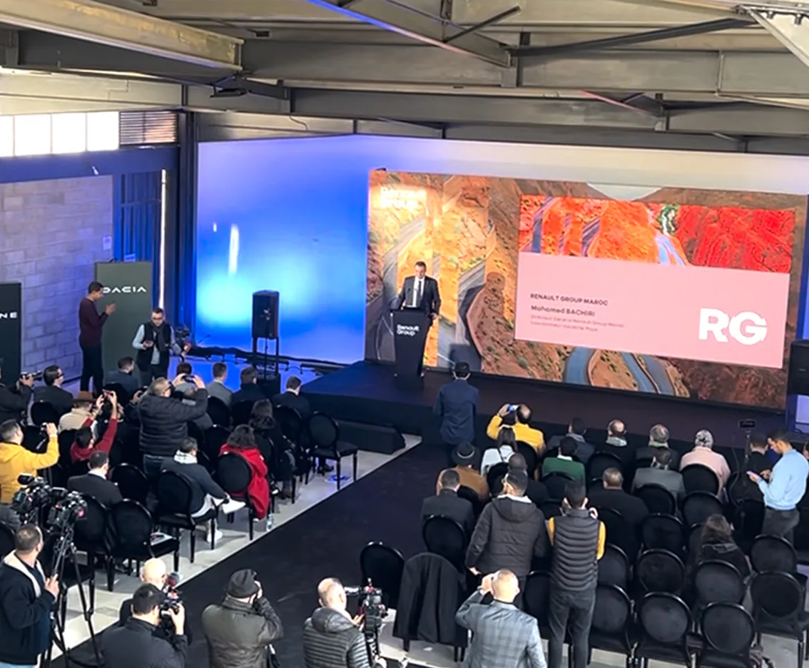 Public et presse pendant l'événement Renault Maroc