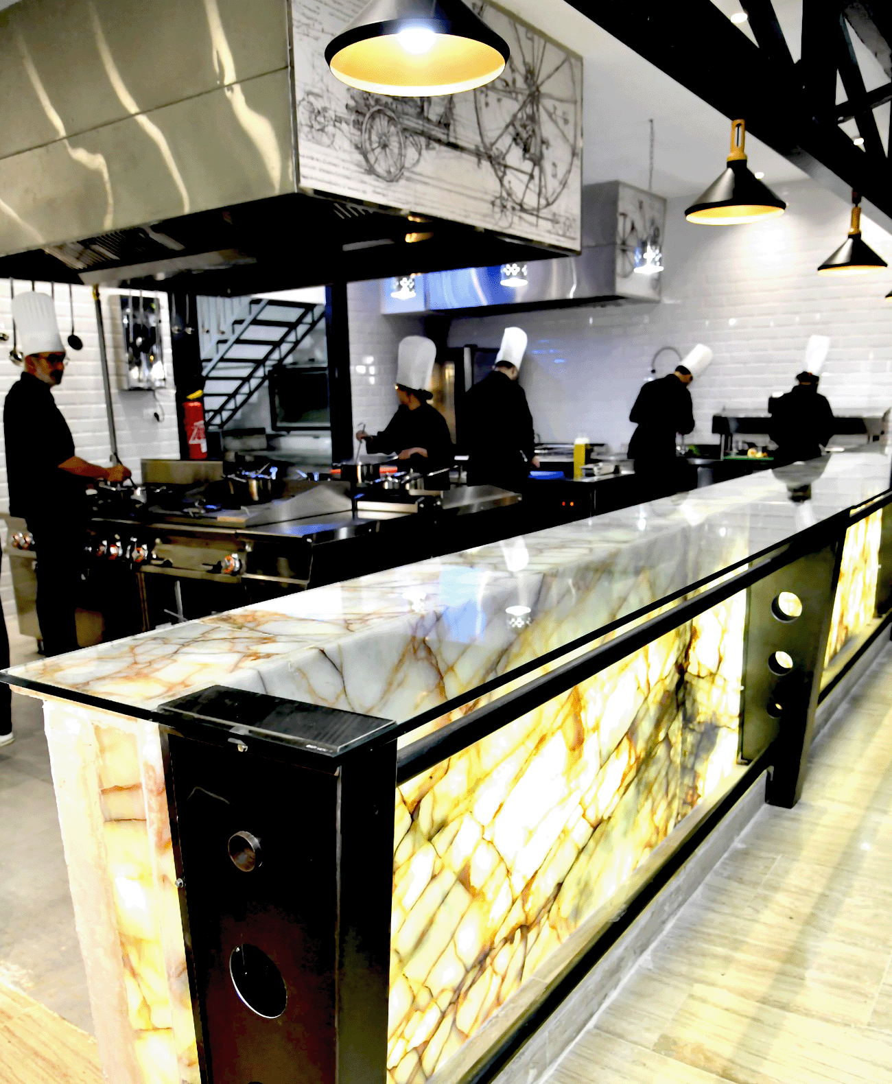 Cuisine en scène au Garage