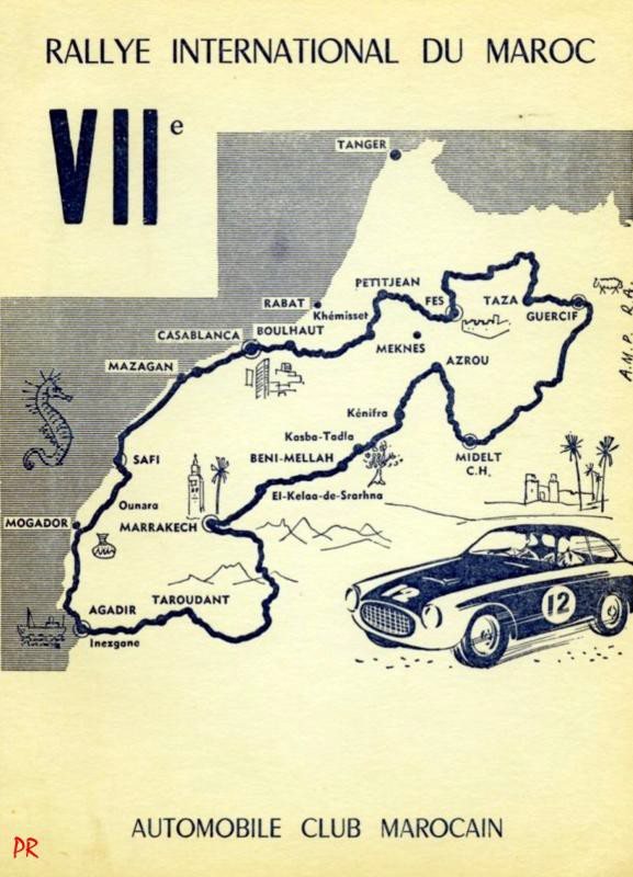 Affiche d’archive du Rallye International du Maroc